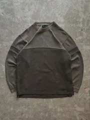 Eddie Bauer 切替 デザイン コットンスウェット ブラウン S