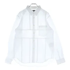 COMME des GARCONS HOMME DEUX (コムデギャルソン オムドゥ) 20AW AD2020 フロントパッチワーク 長袖ボタンシャツ ホワイト DF-B049のサムネイル
