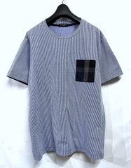 BLACK LABEL CRESTBRIDGE|ブラックレーベル クレストブリッジ シアサッカー ポケット Tシャツ