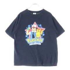 VINTAGE (ヴィンテージ) 90S VINTAGE POKEMON 1999 TEE ヴィンテージ ポケットモンスター サトシ ピカチュウ プリントTシャツ 半袖クルーネックカットソー ブラック