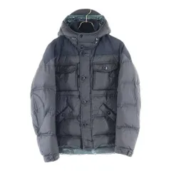 MONCLER (モンクレール) ROUSSEAU GIUBBOTTO マルチポケット フーデッドダウンジャケット ブラック 020914134500 69833