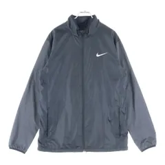 NIKE (ナイキ) ロゴプリント ジップアップ ナイロン ジャケットブラック 726402-010のサムネイル