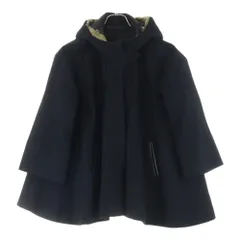 muller of yoshiokubo (ミュラー オブ ヨシオクボ) ダブルポケット ファー付き Aラインショートコート レディース ブラック MLF14717-Bのサムネイル