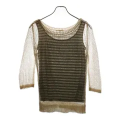 NO BRAND (ノーブランド) LOUNIE (ルーニィ) レースアップ レイヤードクルーネック長袖Tシャツ カットソー レディース ホワイト