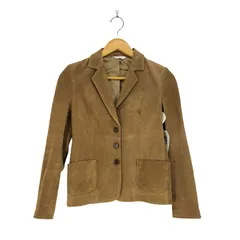 ユーズドフルギ USED古着 {{KAMAKURA SHIRT}} pig suede ピッグスエード3Bテーラードジャケット レディース  7