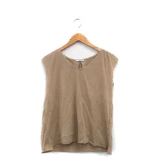 ベイフロー BAYFLOW カットソー Tシャツ ノースリーブ Vネック コットン 2 ベージュ /KT16のサムネイル