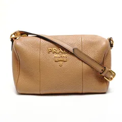 PRADA プラダ ショルダーバッグ レザー ミニ ポシェット ヴィッテロ【中古】