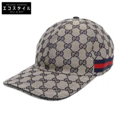 GUCCI グッチ 【美品】696845 4HAQQ GGキャンバス ベースボールキャップ L 59cm