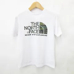 ザノースフェイス THE NORTH FACE Ｔシャツ カットソー NT31932 半袖 丸首 ロゴ 白 ホワイト M