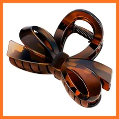 【新品】 KISARG ヘアクリップ 小さめ クリップ 髪留め リボン バレッタ ヘアふっく バンスクリップ 髪クリップ ヘアくりっつぷ しっかりとまる ヘアアクセサリー おしゃれ 大人 可愛い 髪飾り お風呂 軽い 強力 ライトべっ甲 0