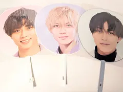 King&Prince 永瀬廉 ジャンボうちわ 3点セット 2020 L&/2022 Made in/2023 ピース　（2点未開封）