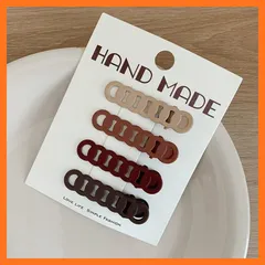 【新品】 VOKLLIYU ヘアピン 4個セット 大人 髪留め 跡がつかない ヘアクリップ かわいい 前髪 クリップ 跡がつかないピン ガールズ カラーピン 髪飾り まとめ髪 アップヘアー（L-4個 ） 0