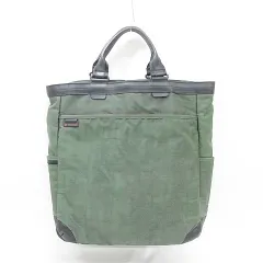 サムソナイト Samsonite トートバッグ ハンドバッグ ビジネスバッグ ナイロン レザー グリーン ブラック 緑 黒
