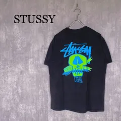 『STUSSY』ステューシー (M) スカルモチーフTシャツ