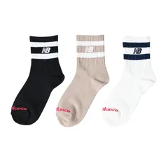 【人気商品】new balance(ニューバランス) キッズ ジュニア 靴下ジュニアショートライン3Pソックス (LAS55657) 3枚 3パック 3足ユニセックス子供