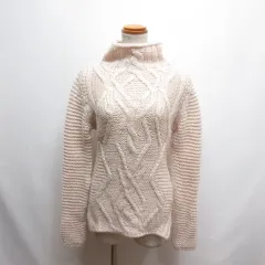 ザラ ZARA ハイネック ニット セーター S ライトピンク ウール混