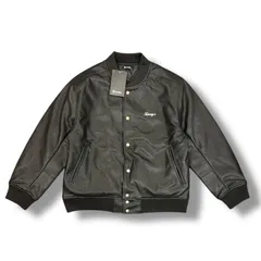 参考上代33000円 Subciety FAKE LEATHER STADIUM JKT フェイクレザースタジアムジャケット スタジャン サブサエティ 109-62036 ブラック M （88083A）のサムネイル
