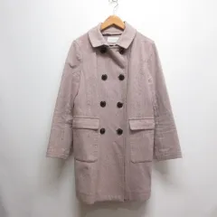 マッキントッシュフィロソフィー MACKINTOSH PHILOSOPHY 2way ネップ ウール コート 40 ピンク 襟取外し可 裏地付き 日本製のサムネイル