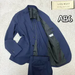 近年モデル 美品★LES MUES ウォッシャブル スーツ 背抜き 春夏用AB6
