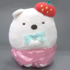 【中古】ぬいぐるみ しろくま おめかしいちごぬいぐるみ 「すみっコぐらし」