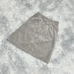 【ehca sopo】ひざ丈台形スカート 綿100% (F)カジュアル カワイイ