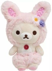 [중고] 봉제 장난감 코릴락 곰 마시고 봉제 장난감 꽃밭의 작은 아이 토끼 테마 [리락쿠마]