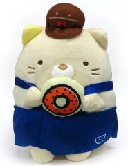 [중고] 봉제인형 고양이 카페 앞치마 봉제인형 [스미코구라시]