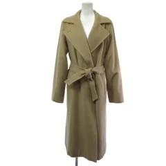マックスマーラ MAX MARA マニュエラ キャメル ロングコート ウエストマーク ベージュ 36 10163339000