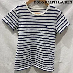 ポロラルフローレン 211603274025 4700554616 RN 41381 CA 56658 コットン100％ ボーダー ホワイト ネイビー レディース - ISItems【USED】【古着】【中古】50154940