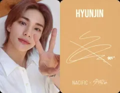 【中古】コレクションカード(男性) Stray Kids/Hyunjin(ヒョンジン)/印刷サイン入り/「NACIFIC×Stray Kids」ヴィーガンリップグロウ特典フォトカード