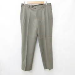 ブルックスブラザーズ BROOKS BROTHERS パンツ スラックス ロング ウール オリーブ グリーン 緑 36