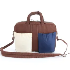 美品 ポールスミス 2WAY ビジネス バッグ 斜め掛け 書類鞄 ブリーフケース 通勤 ショルダー ブラウン A4 メンズ REM DQ13-8【中古】