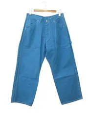 リー LEE LM6988 ペインターワイドパンツ  L ブルー ボトムス
