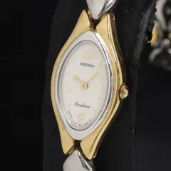 セイコー エクセリーヌ 1E20-5A60 QZ 白文字盤 レディース腕時計 KRH 2000000 NSK