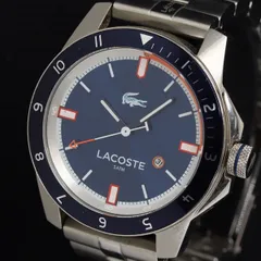 ラコステ LC.72.1.27.2443 7.450.442 QZ 青文字盤 デイト メンズ腕時計 KRH 2000000 NSK