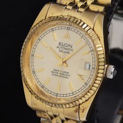 ELGIN / エルジンオートマチック メンズゴールド腕時計FK-1007D美品 
