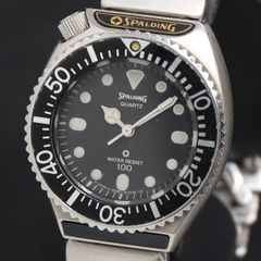 QZ Spalding 100M 시티즌 2038-384852 블랙 문자판 여성 시계 2000000 NSK KRK