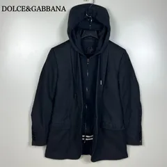 DOLCE&GABBANA 00s y2k archive Docking hoodie jacket 46 M ドルチェ&ガッバーナ ドルガバ ドッキング パーカー ジャケット 希少 アーカイブ レア