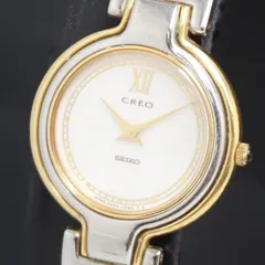QZ セイコー CREO 2N20-0110 白文字盤 レディース腕時計 2000000 NSK KRK