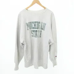 チャンピオン CHAMPION 80s ヴィンテージ VINTAGE リバースウィーブ ロゴ スウェット トレーナー ヴィンスエ 長袖 トップス US製 XLサイズ グレー