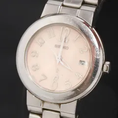 QZ セイコー ルキア 7N82-0CN0 ピンク文字盤 デイト レディース腕時計 2000000 NSK KRK