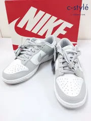 F787 [未使用品] NIKE ナイキ スニーカー 27.5cm グレー×ホワイト DUNK LOW RETRO DD1391-103 | ★