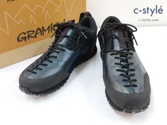 F796 [人気] GRAMICCI グラミチ スニーカー 25cm ブラック×ネイビー GRANITE GR-7101 | ★