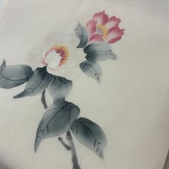 ☆ 正絹 塩瀬 名古屋帯 花柄 作り帯 付け帯 ☆ - メルカリ