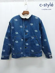 J485 [人気] XLARGE エクストララージ デニムジャケット M インディゴ ボア 01194503 | ★