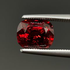 鑑別書付】パパラチアサファイア 1.05ct 天然 ルース クッションカット 