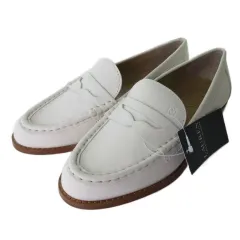 ローレンラルフローレン LAUREN RALPH LAUREN R60G12322 WYNNIE ウィニー ローファーシューズ コイン レザー オフホワイト 5.5 22.5cmのサムネイル