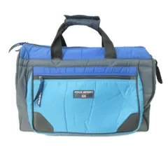 ポロスポーツ POLO SPORT ラルフローレン RALPH LAUREN ボストンバッグ ハンド ロゴ パッチ 青 ブルー系 1105 ☆AA★