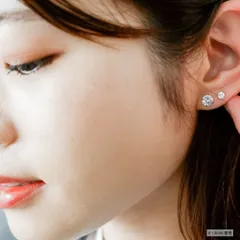 【幅3/4/5/6/7/8mm 6ペアセット】[Adelina Style] シルバー ピアス レディース 人気 ラウンドジュエル キュービックジルコニア クリスタル S925 金属アレルギー対応 4爪 スタッドピアス シンプル メンズ セカンドピアス 男女