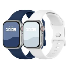 コンパチブル Apple Watch バンド 41mm 40mm 38mm 42mm アップルウォッチ バンド シリコン製 スポーツバンド iwatch Series 11/10/9/8/7/SE/6/5/4/3/2/1 交換ベルト 通気 柔らかい 防水  1